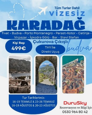 Vizesiz Karadağ Turu - Duru Sky Global